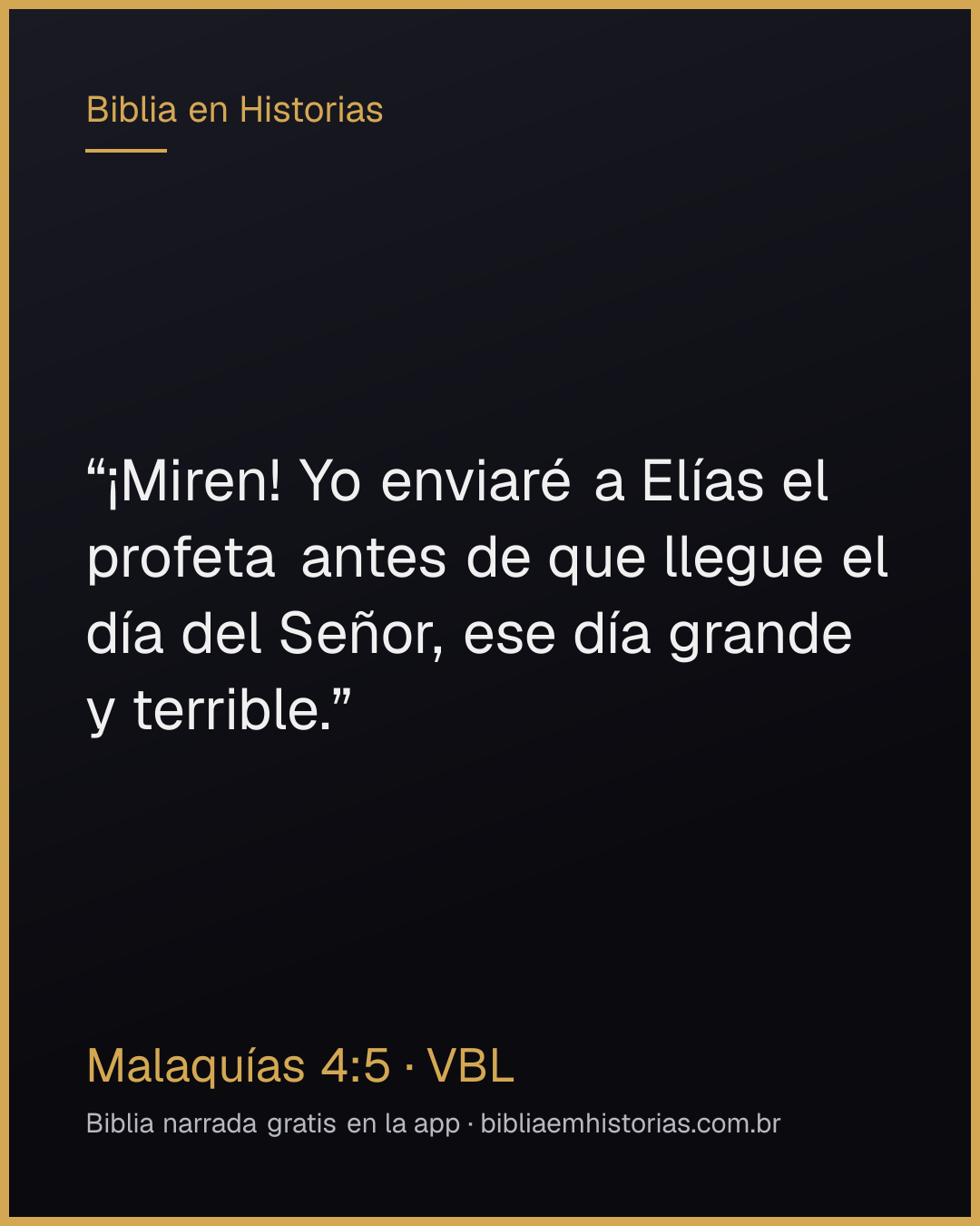 Imagen del versículo Malaquías 4:5 para compartir