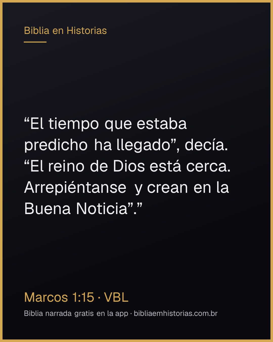 Imagen del versículo Marcos 1:15 para compartir
