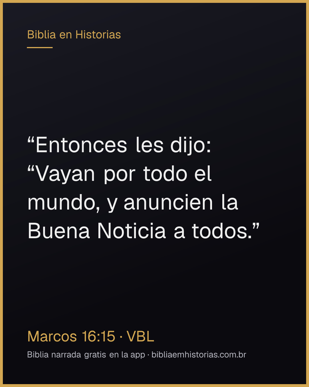 Imagen del versículo Marcos 16:15 para compartir