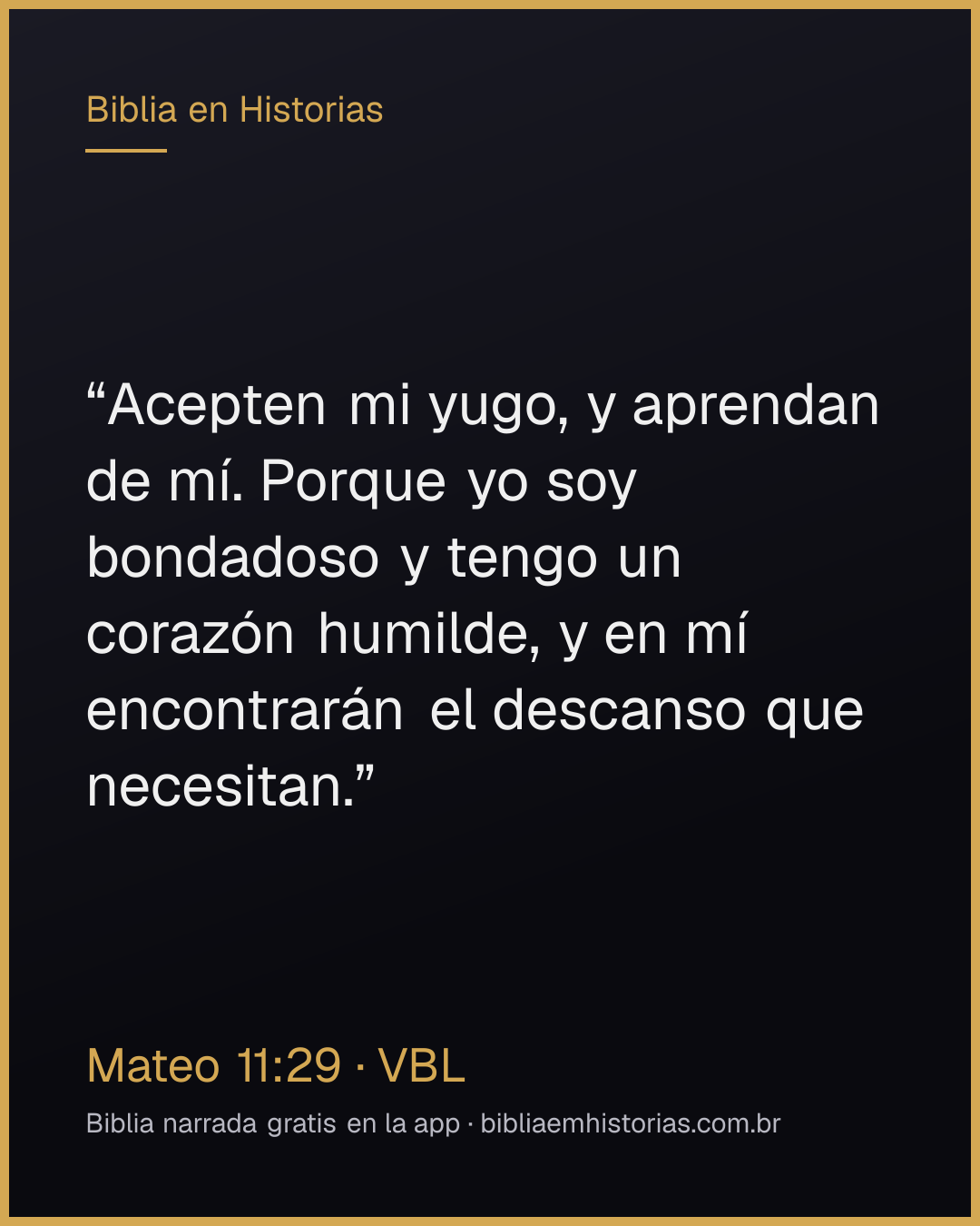 Imagen del versículo Mateo 11:29 para compartir