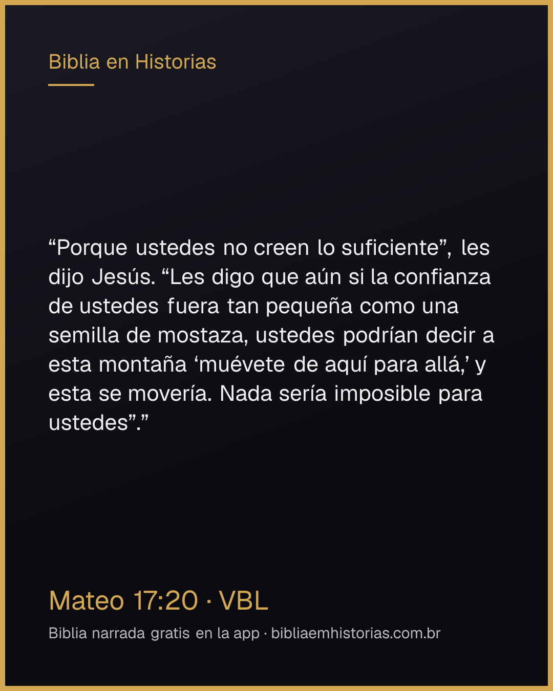 Imagen del versículo Mateo 17:20 para compartir