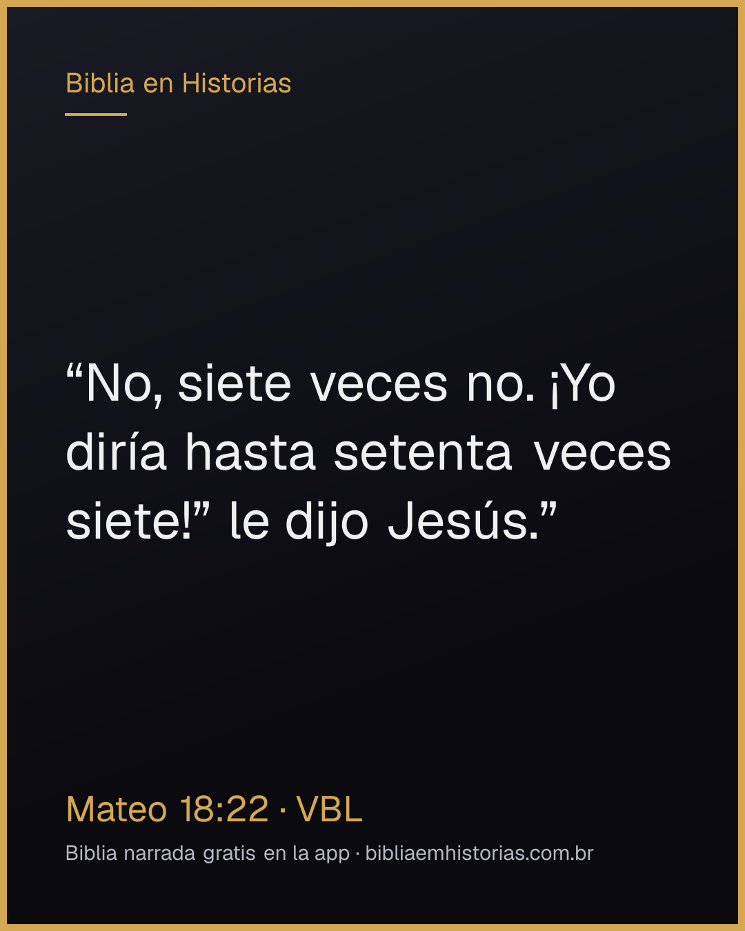 Imagen del versículo Mateo 18:22 para compartir