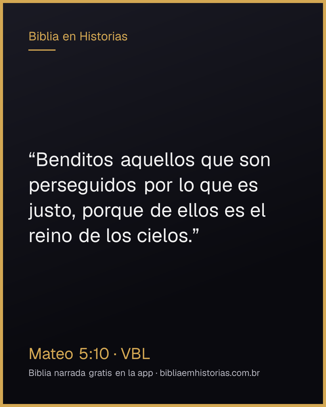 Imagen del versículo Mateo 5:10 para compartir