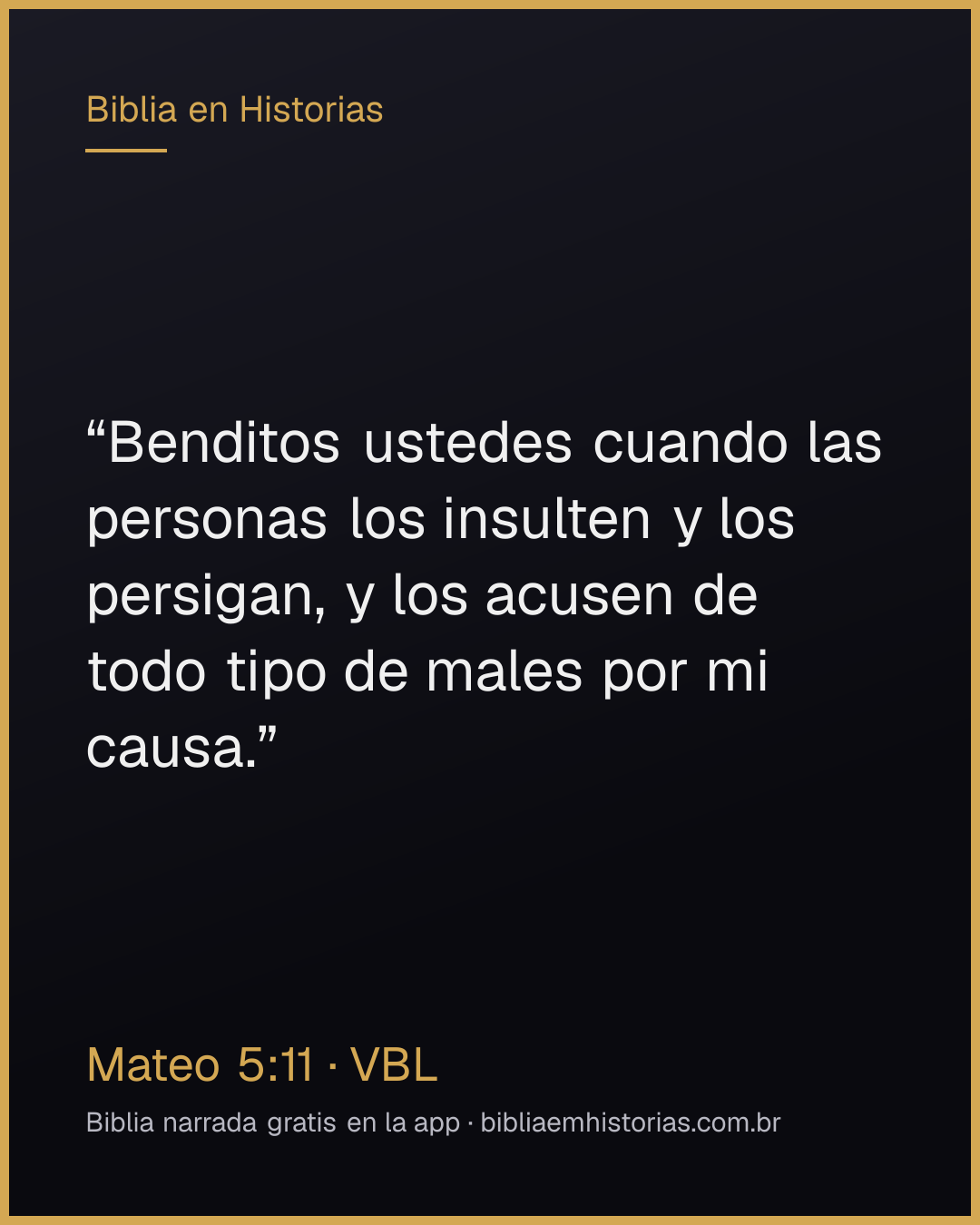 Imagen del versículo Mateo 5:11 para compartir