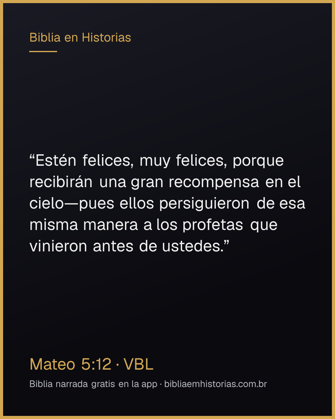 Imagen del versículo Mateo 5:12 para compartir