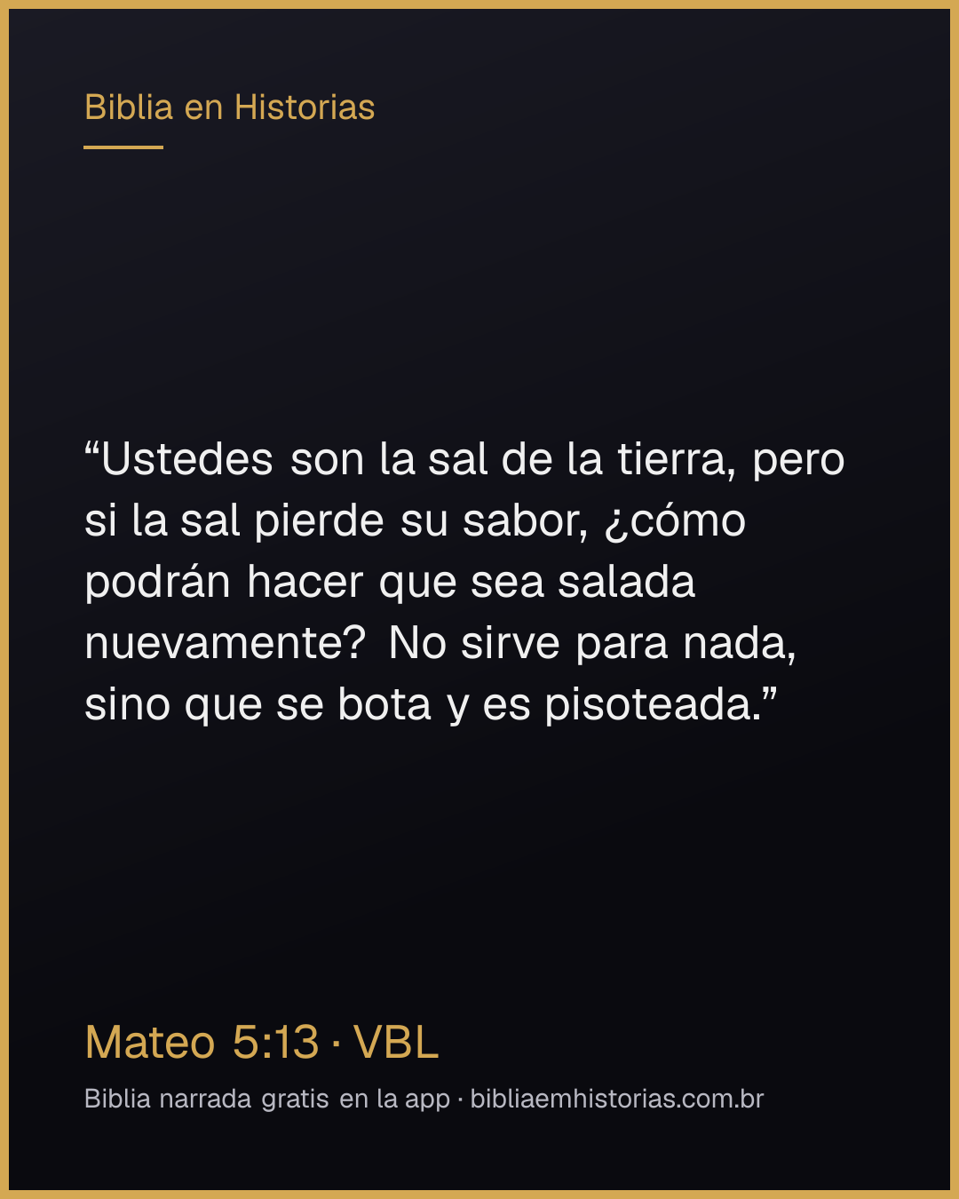 Imagen del versículo Mateo 5:13 para compartir