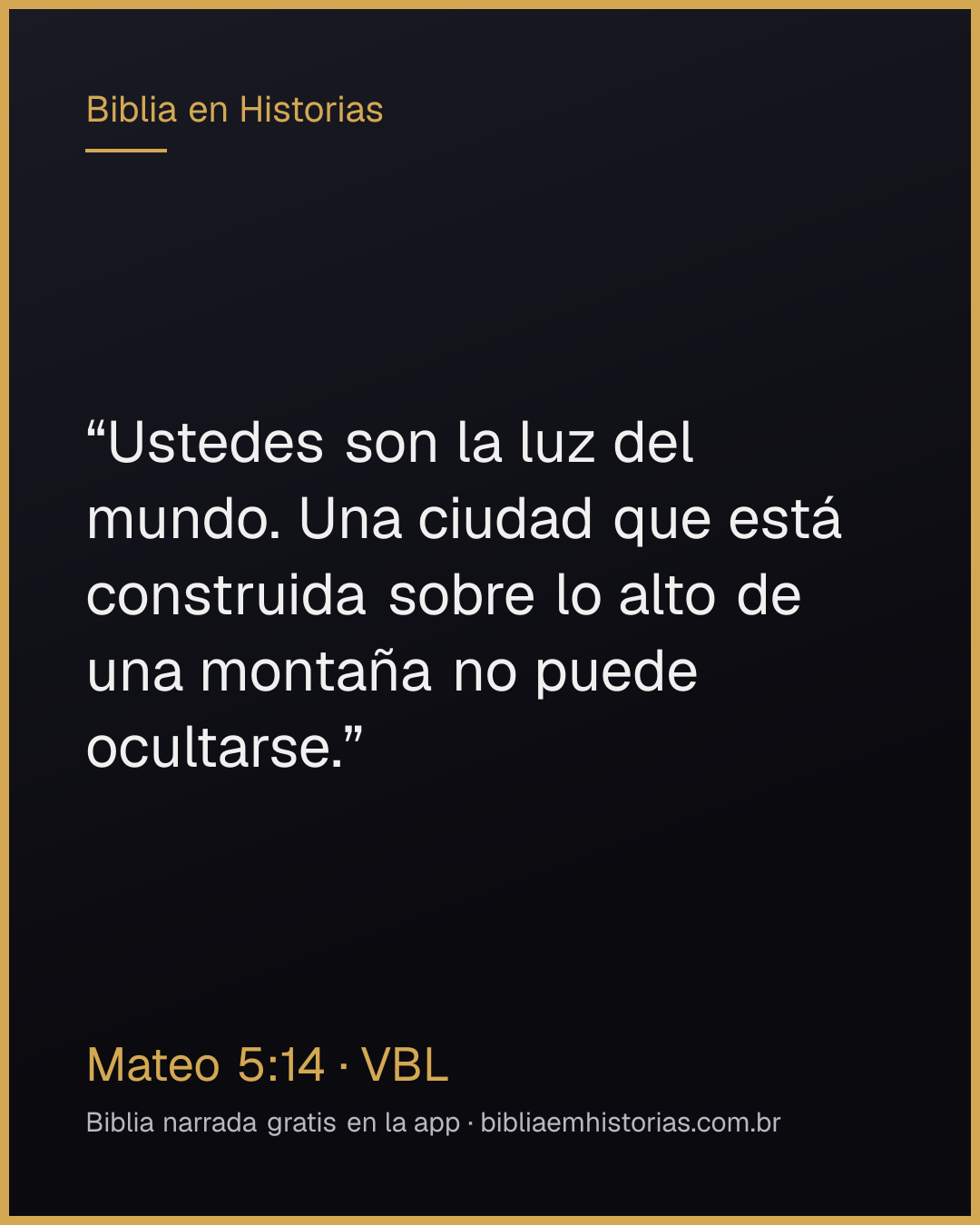 Imagen del versículo Mateo 5:14 para compartir