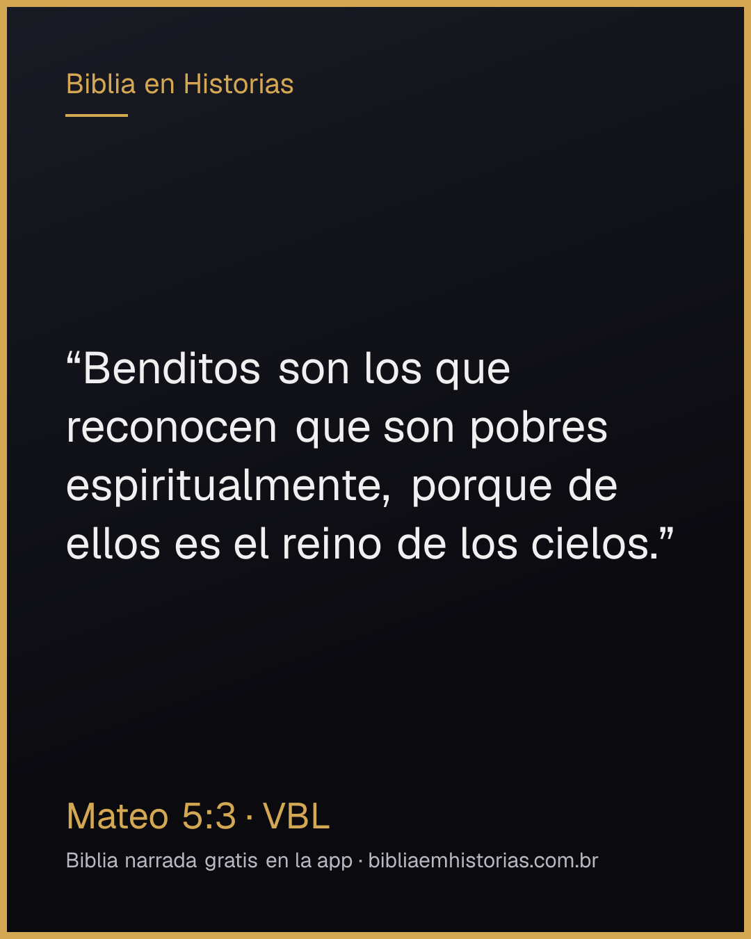 Imagen del versículo Mateo 5:3 para compartir
