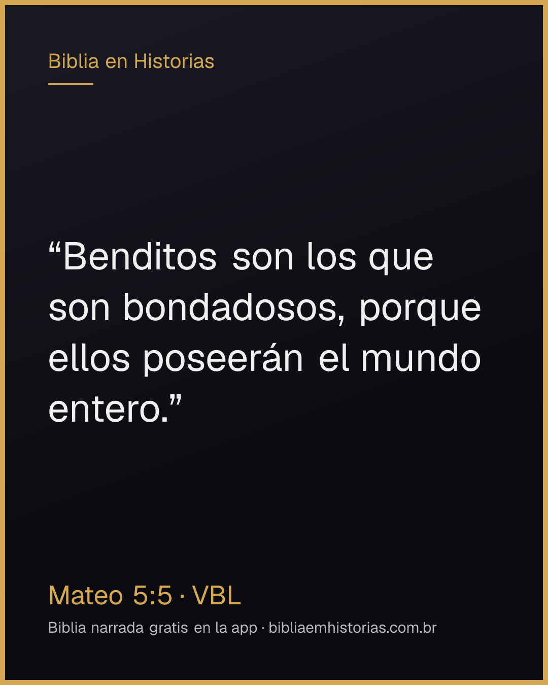 Imagen del versículo Mateo 5:5 para compartir