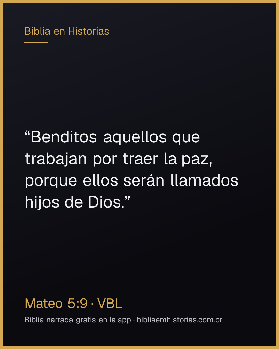 Imagen del versículo Mateo 5:9 para compartir