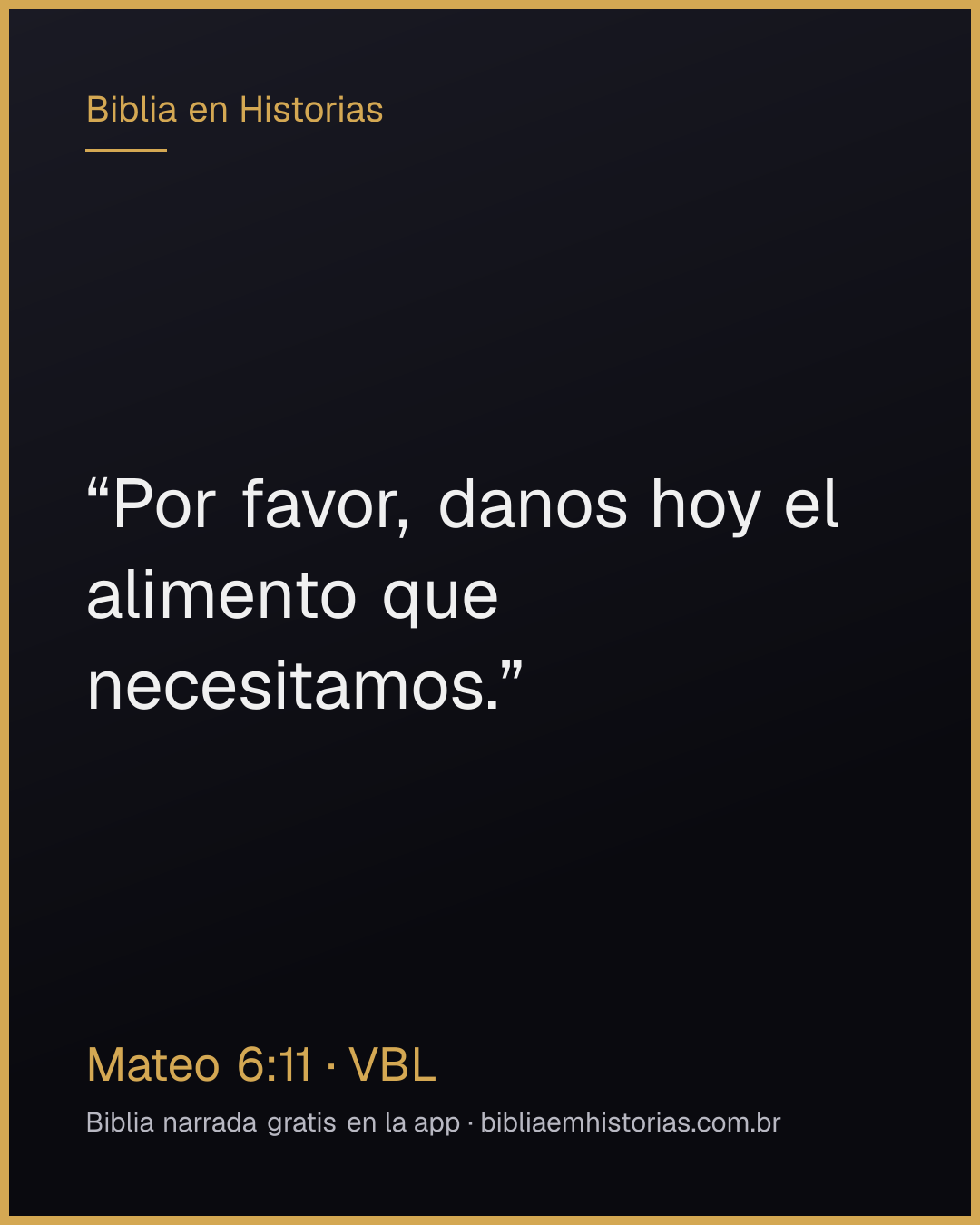Imagen del versículo Mateo 6:11 para compartir