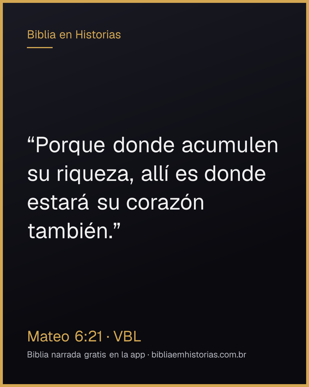 Imagen del versículo Mateo 6:21 para compartir