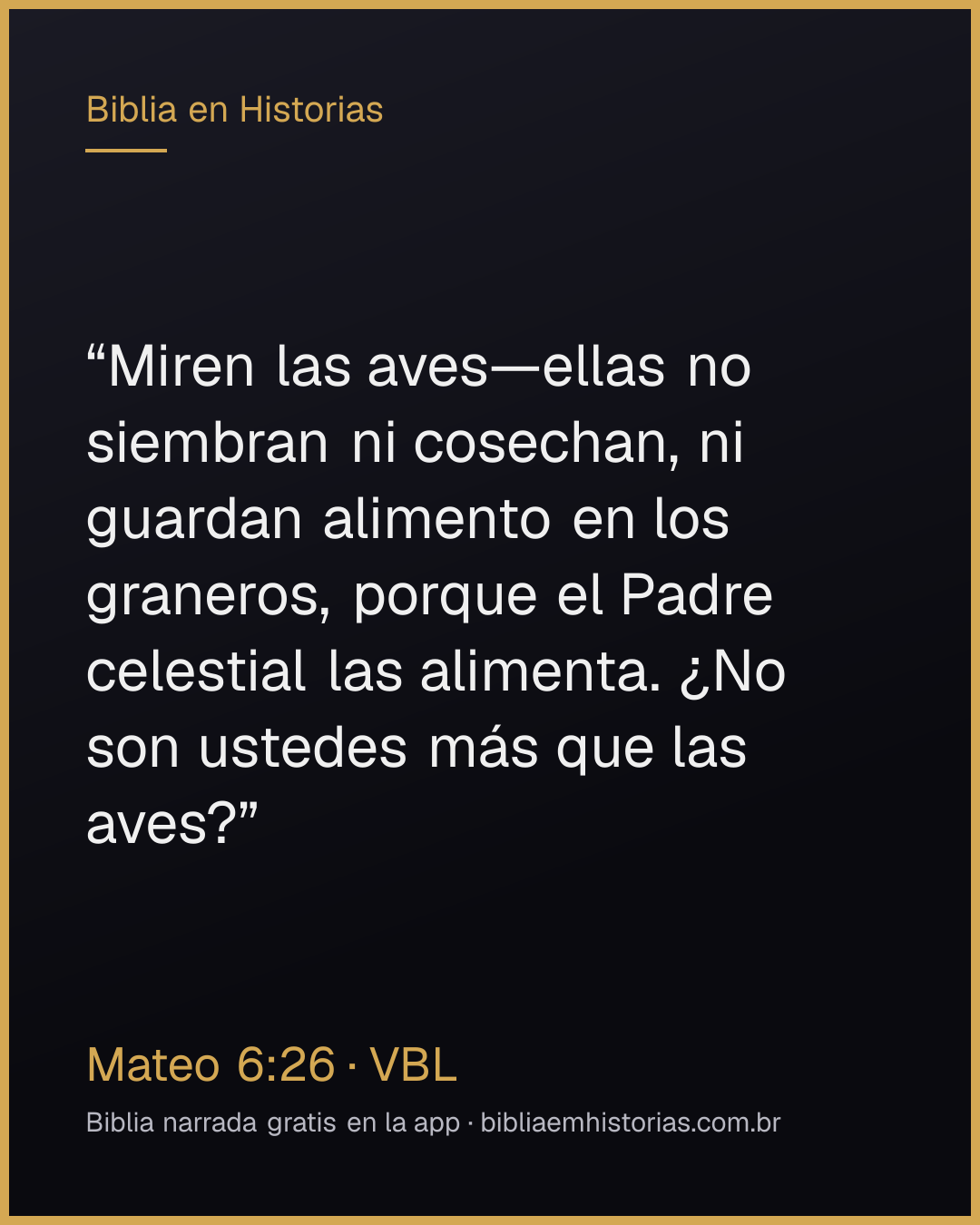 Imagen del versículo Mateo 6:26 para compartir