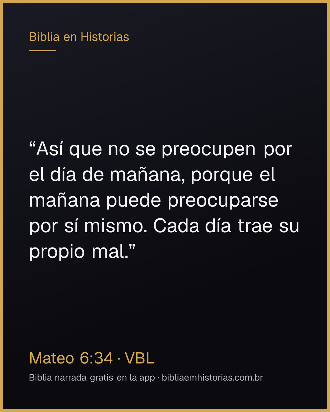 Imagen del versículo Mateo 6:34 para compartir