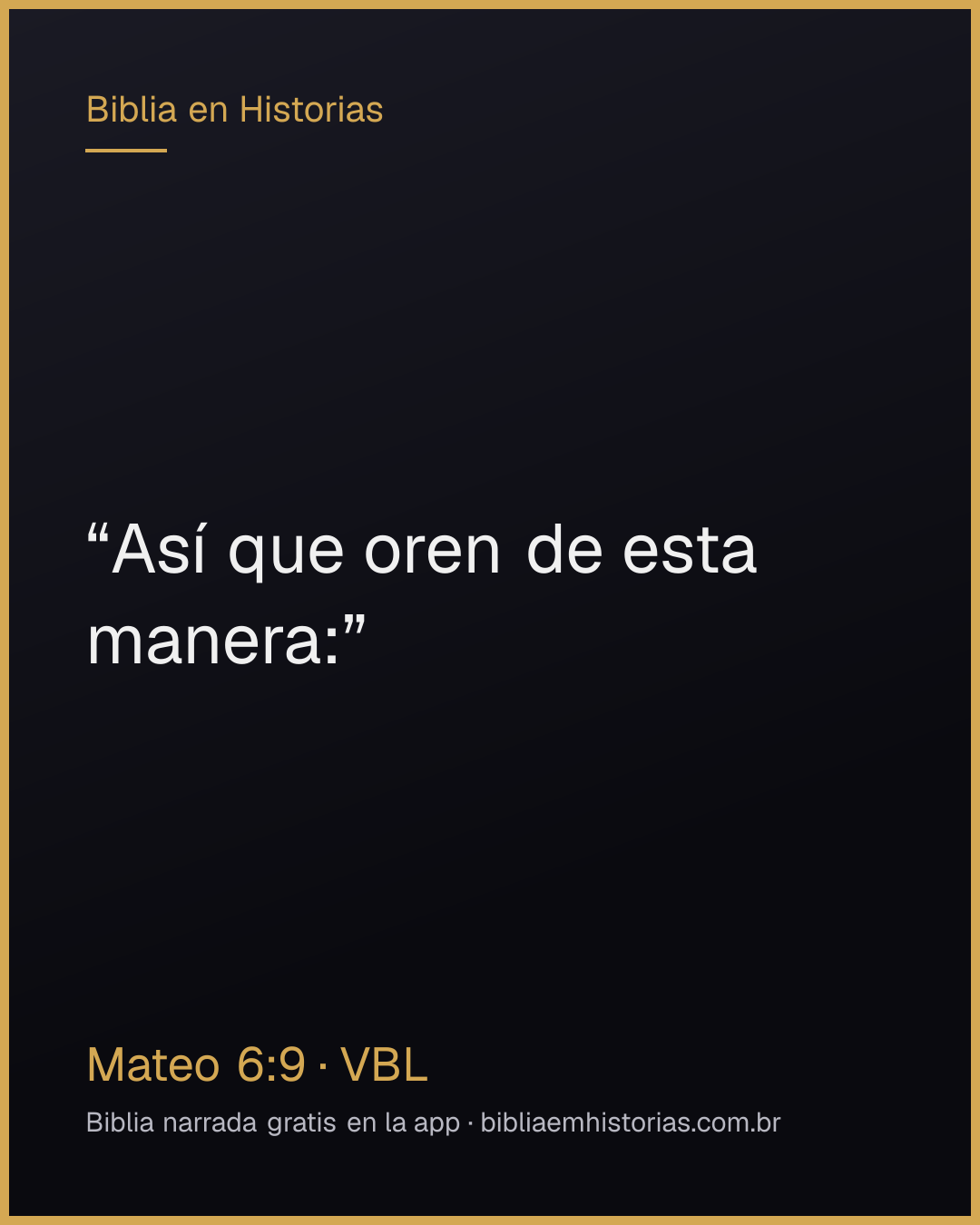 Imagen del versículo Mateo 6:9 para compartir