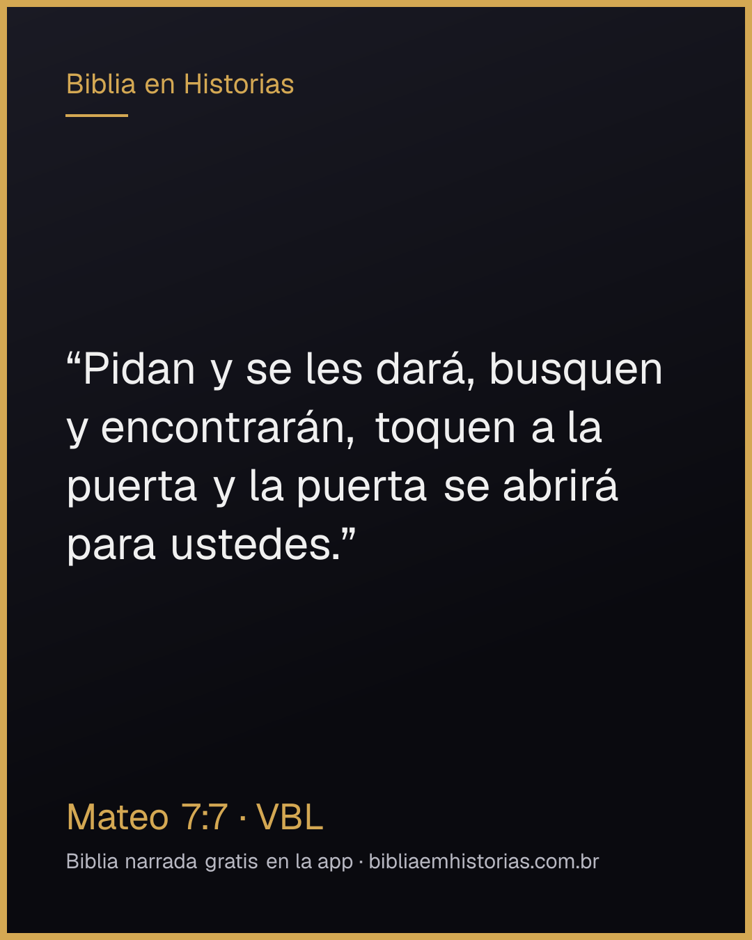 Imagen del versículo Mateo 7:7 para compartir