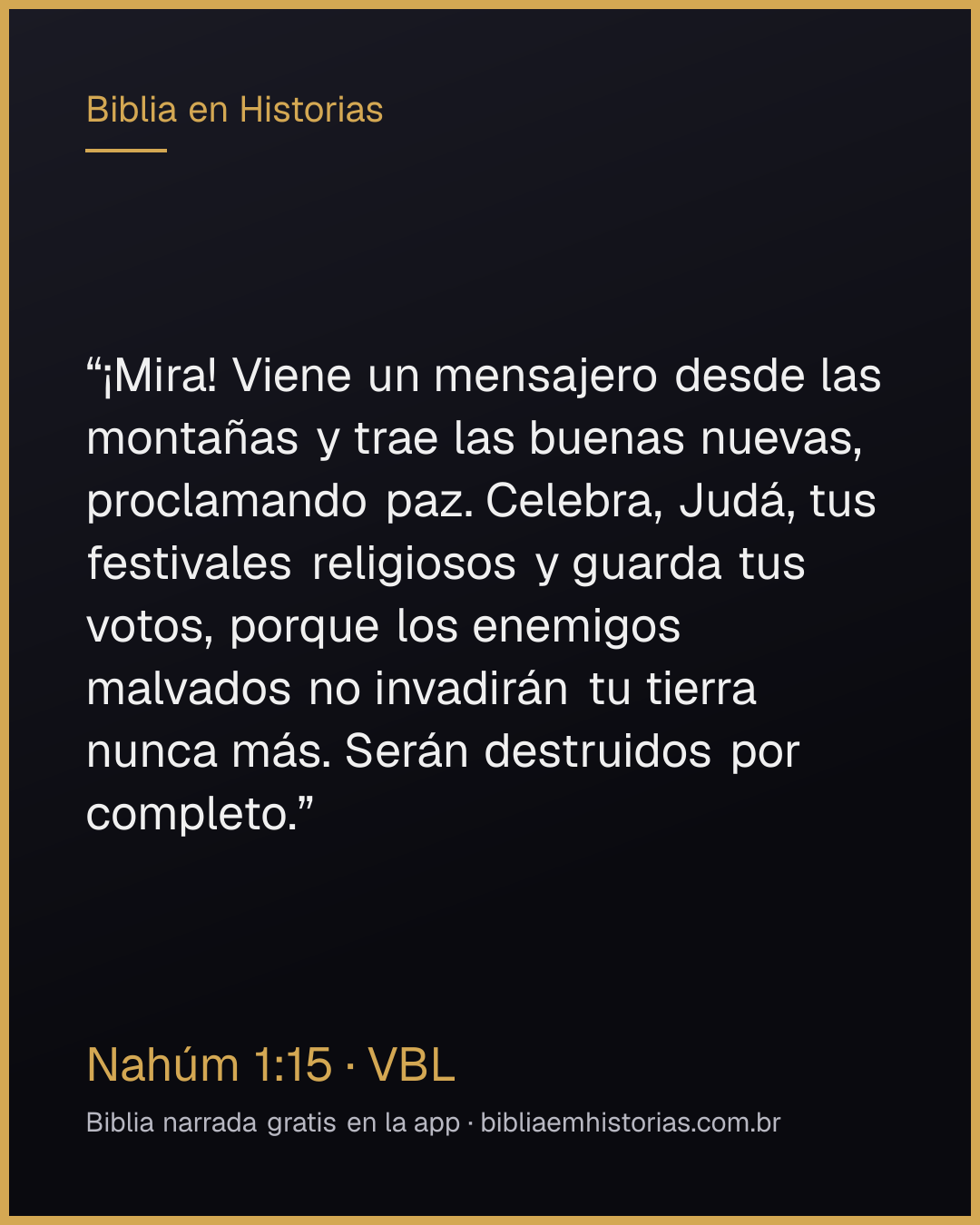 Imagen del versículo Nahúm 1:15 para compartir