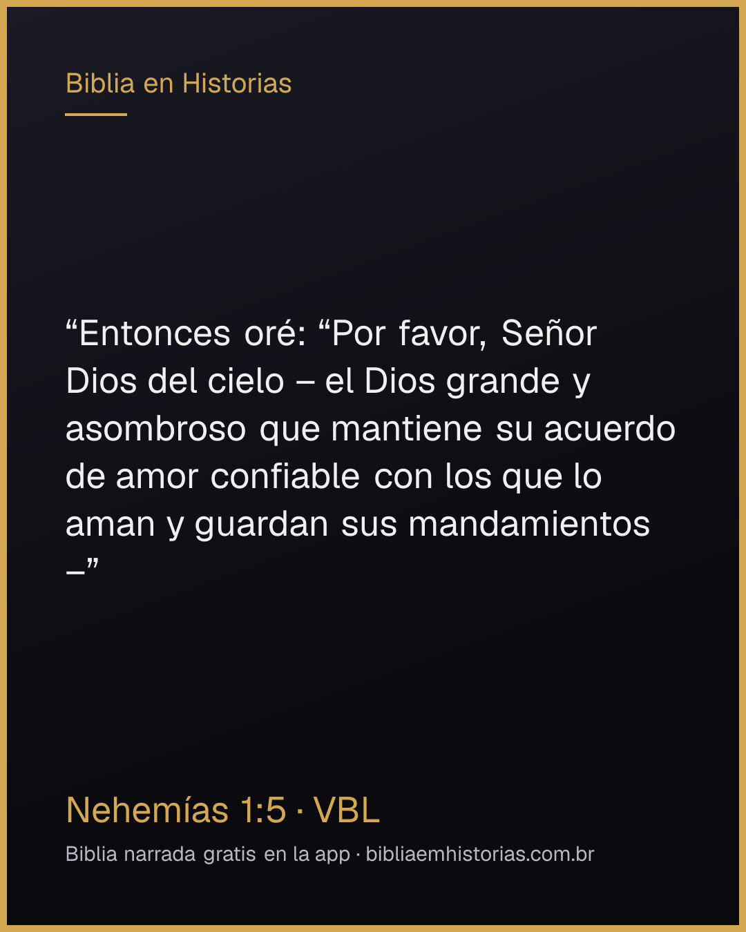 Imagen del versículo Nehemías 1:5 para compartir