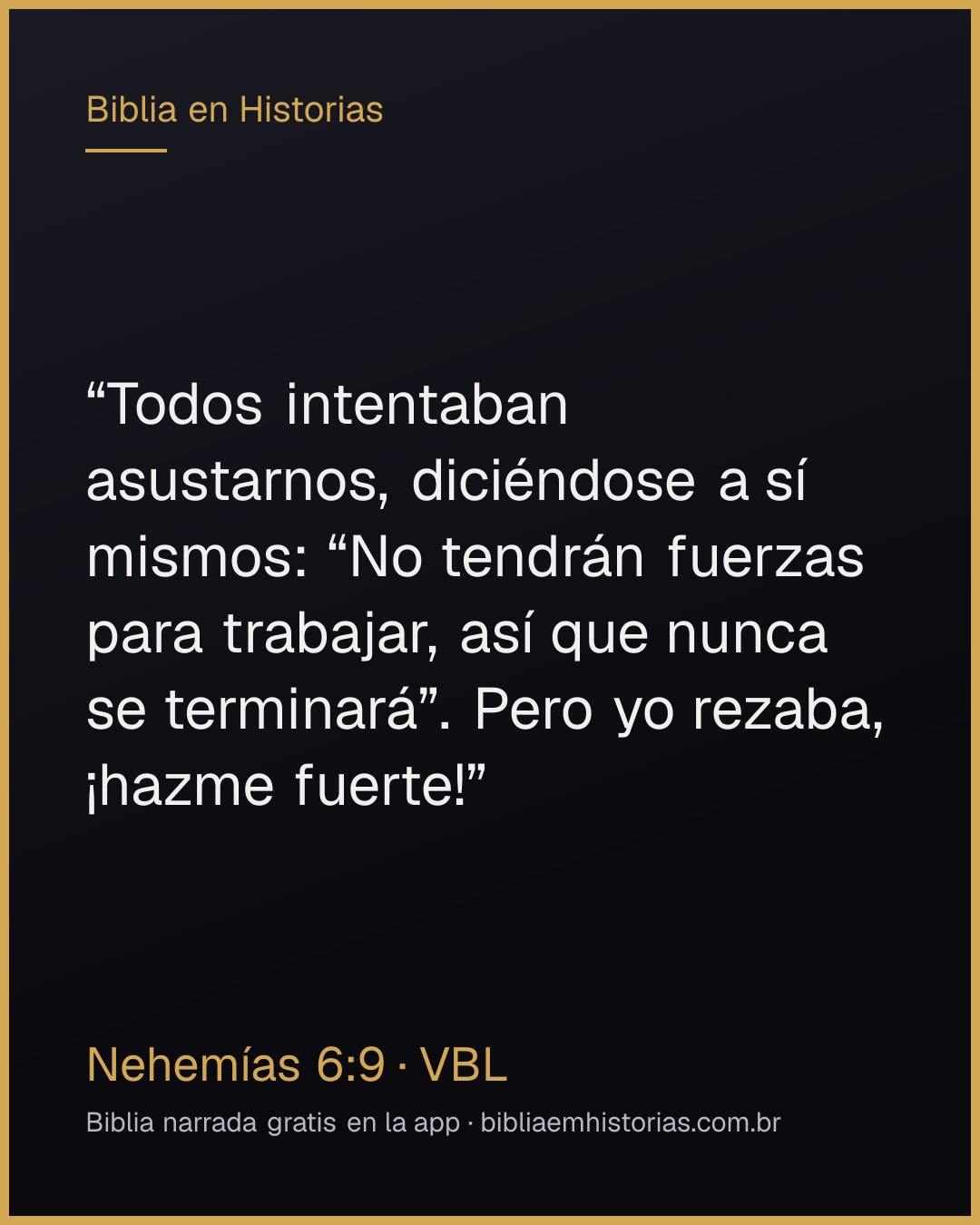 Imagen del versículo Nehemías 6:9 para compartir