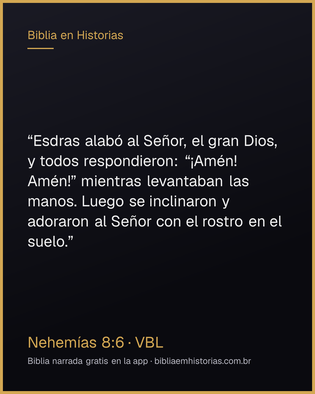 Imagen del versículo Nehemías 8:6 para compartir