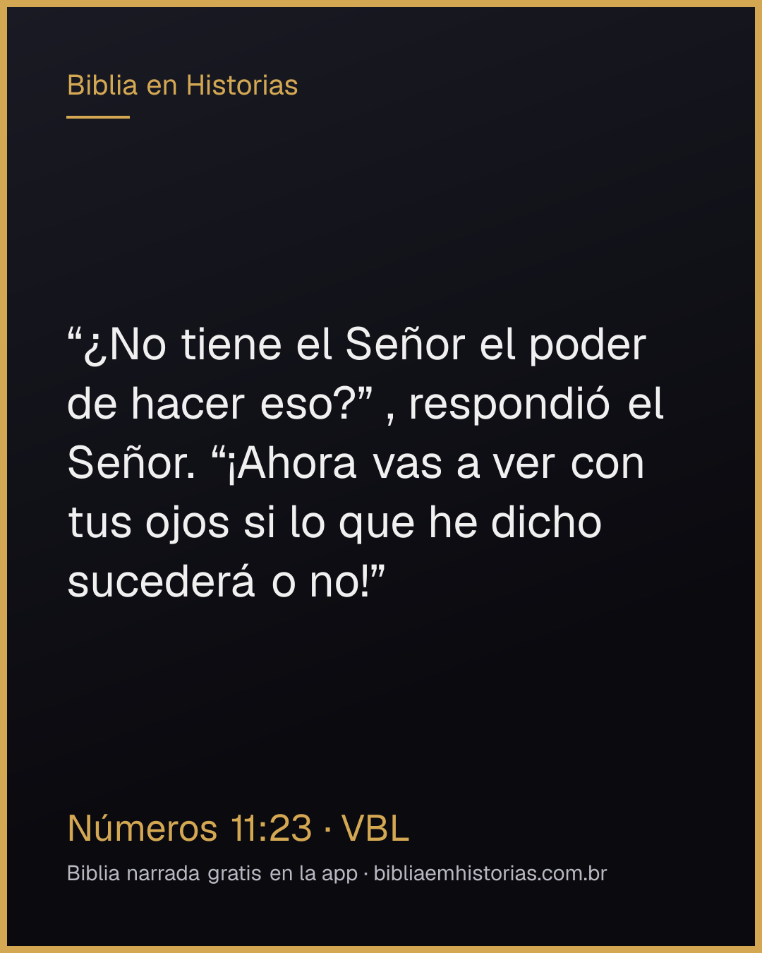 Imagen del versículo Números 11:23 para compartir