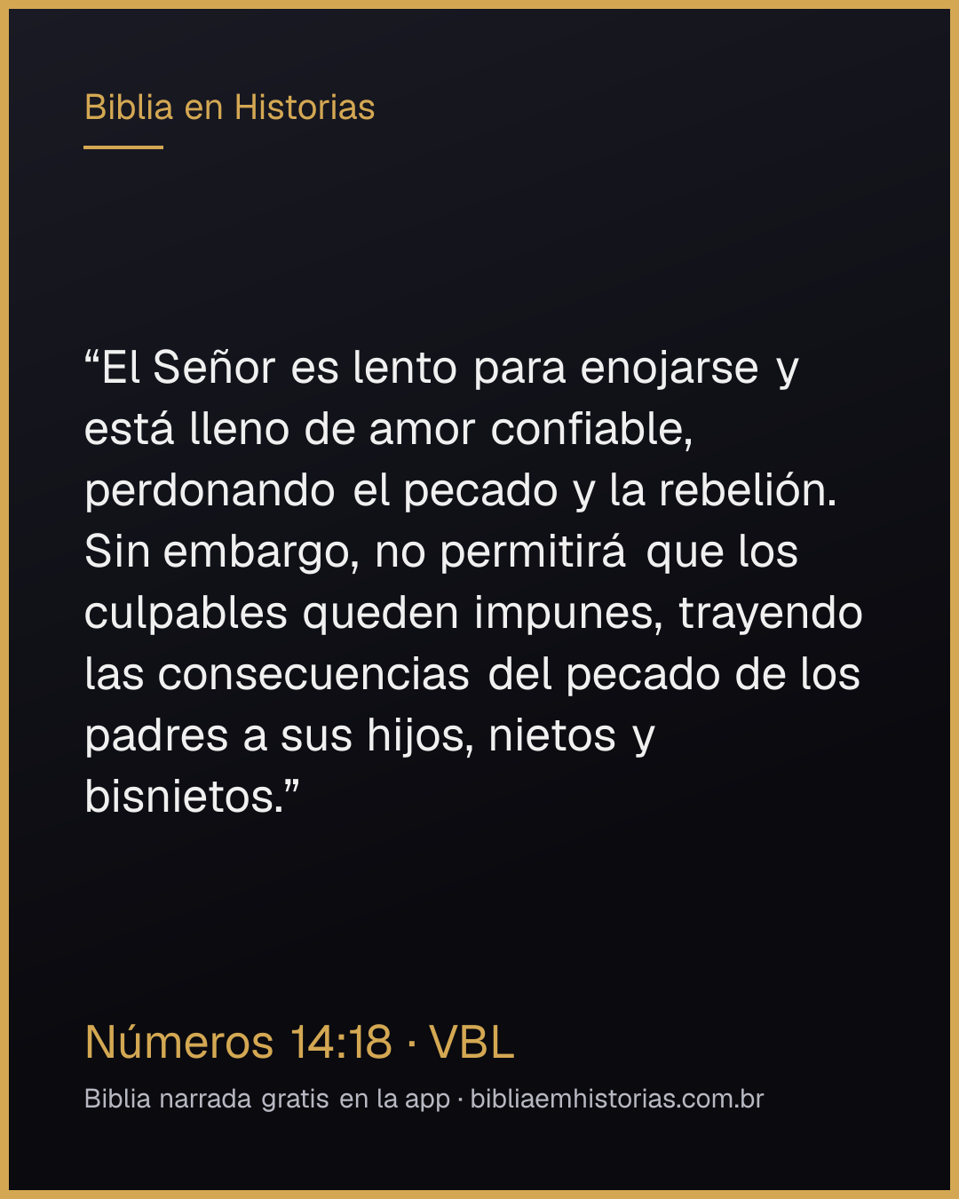 Imagen del versículo Números 14:18 para compartir