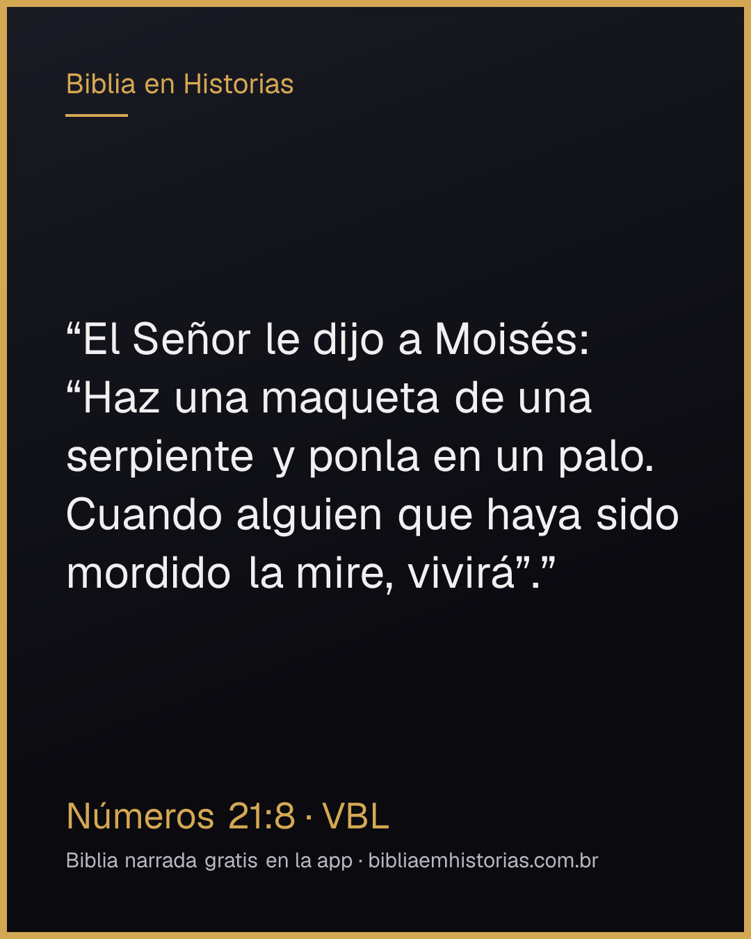 Imagen del versículo Números 21:8 para compartir