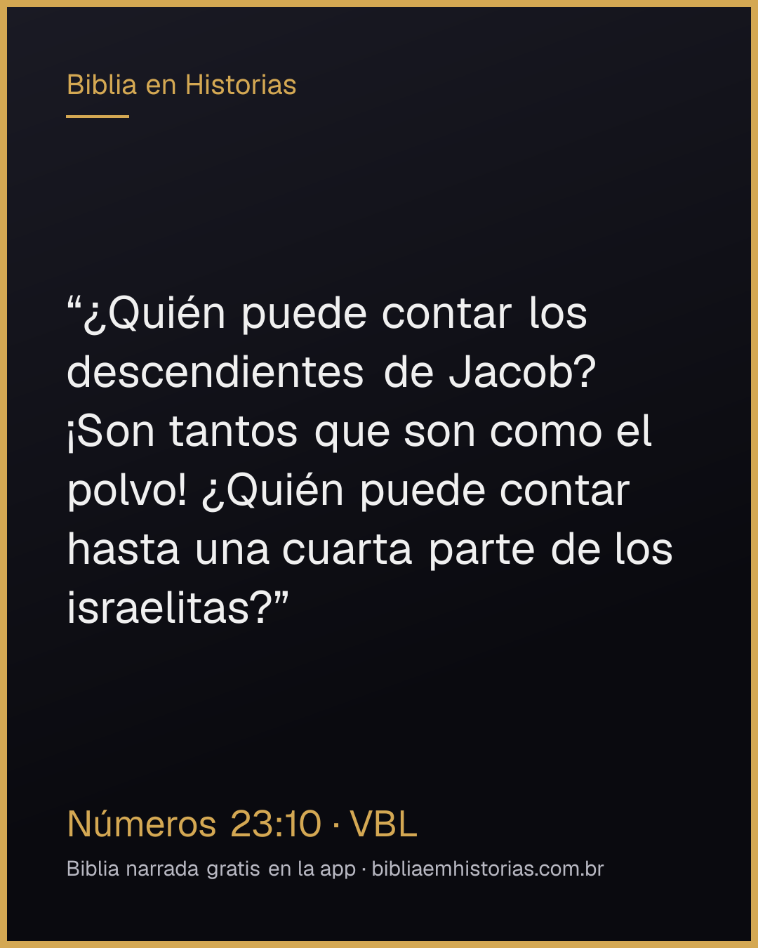 Imagen del versículo Números 23:10 para compartir