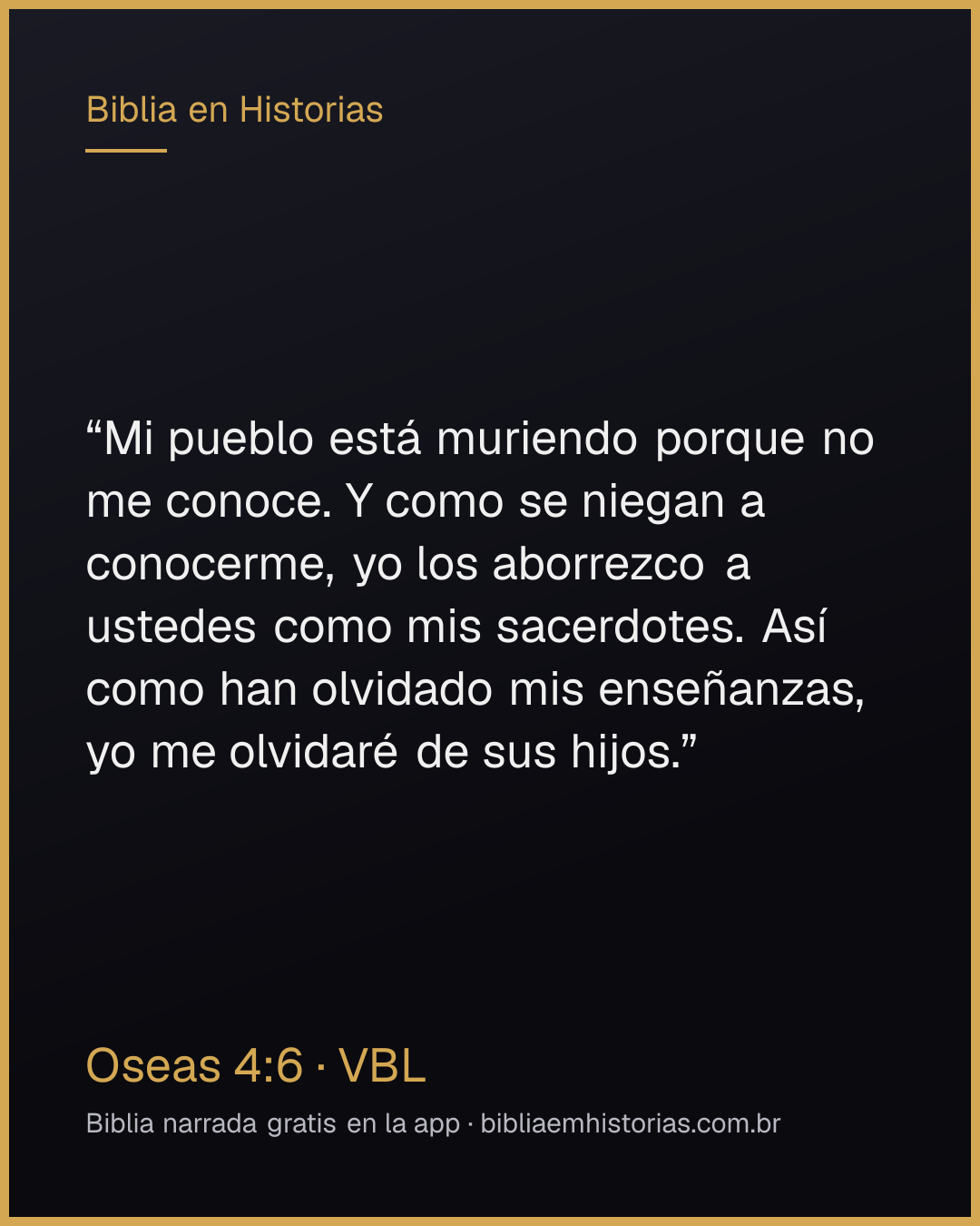 Imagen del versículo Oseas 4:6 para compartir