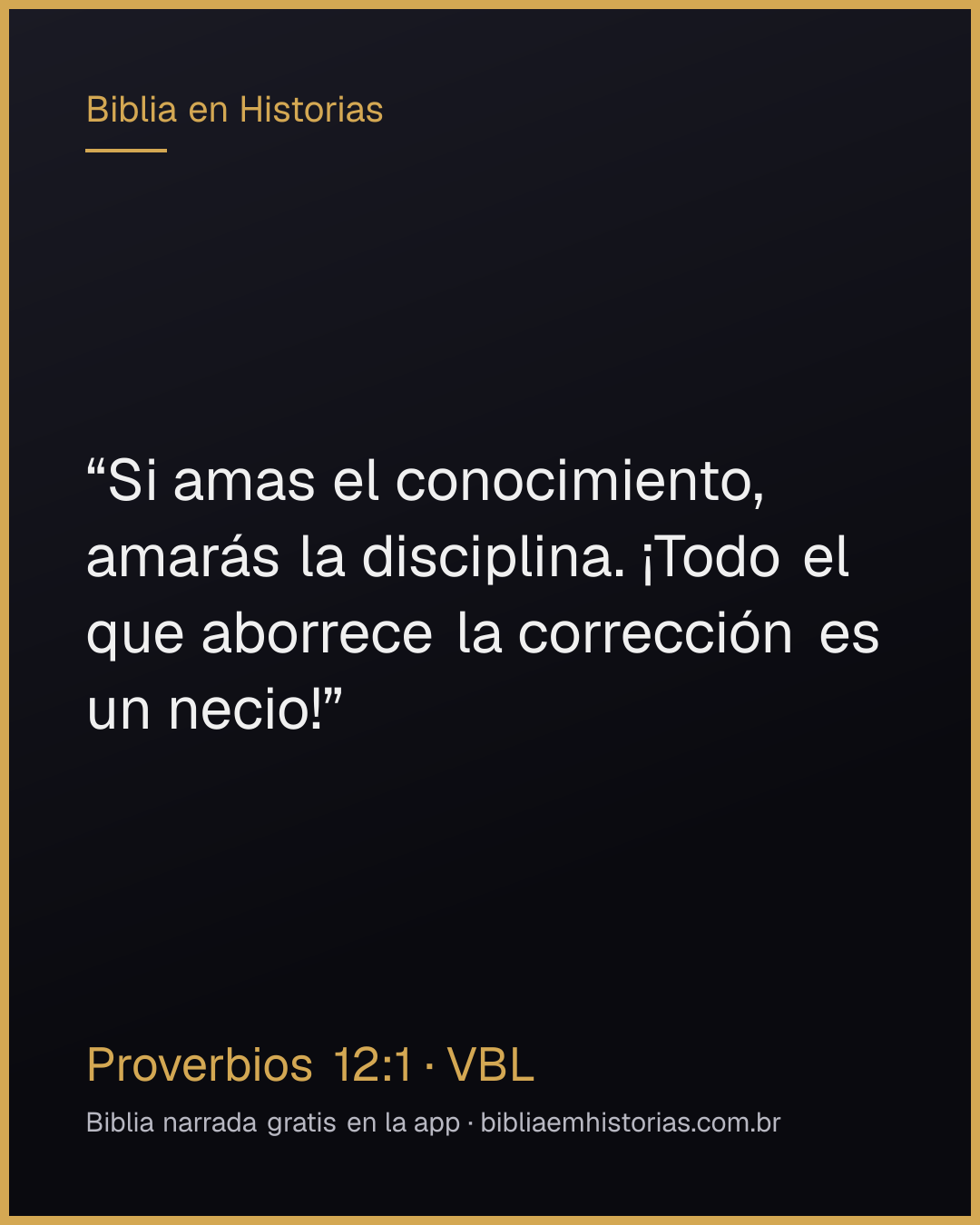 Imagen del versículo Proverbios 12:1 para compartir