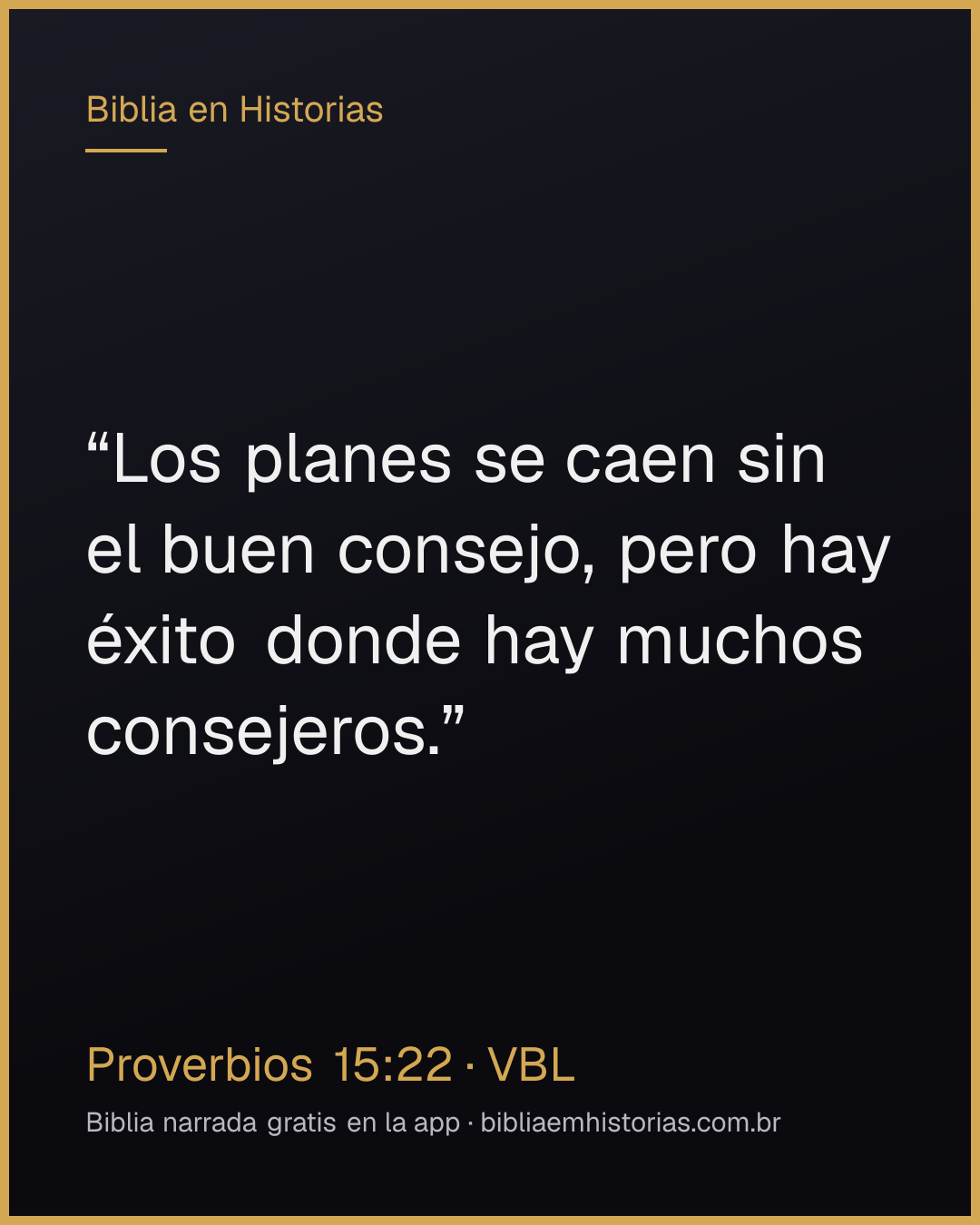 Imagen del versículo Proverbios 15:22 para compartir