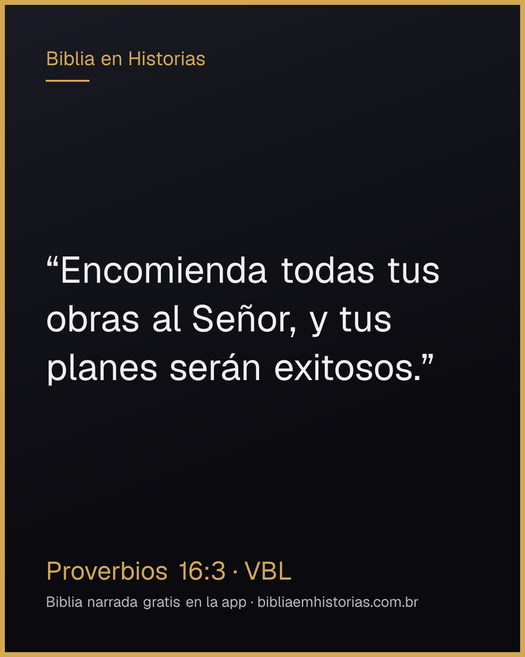 Imagen del versículo Proverbios 16:3 para compartir