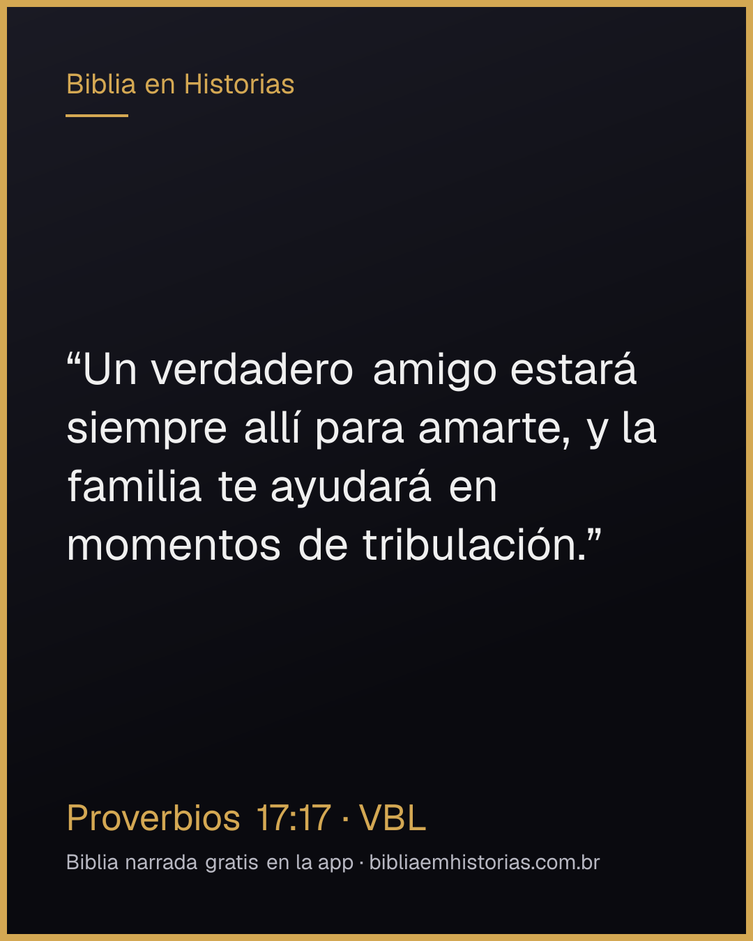 Imagen del versículo Proverbios 17:17 para compartir