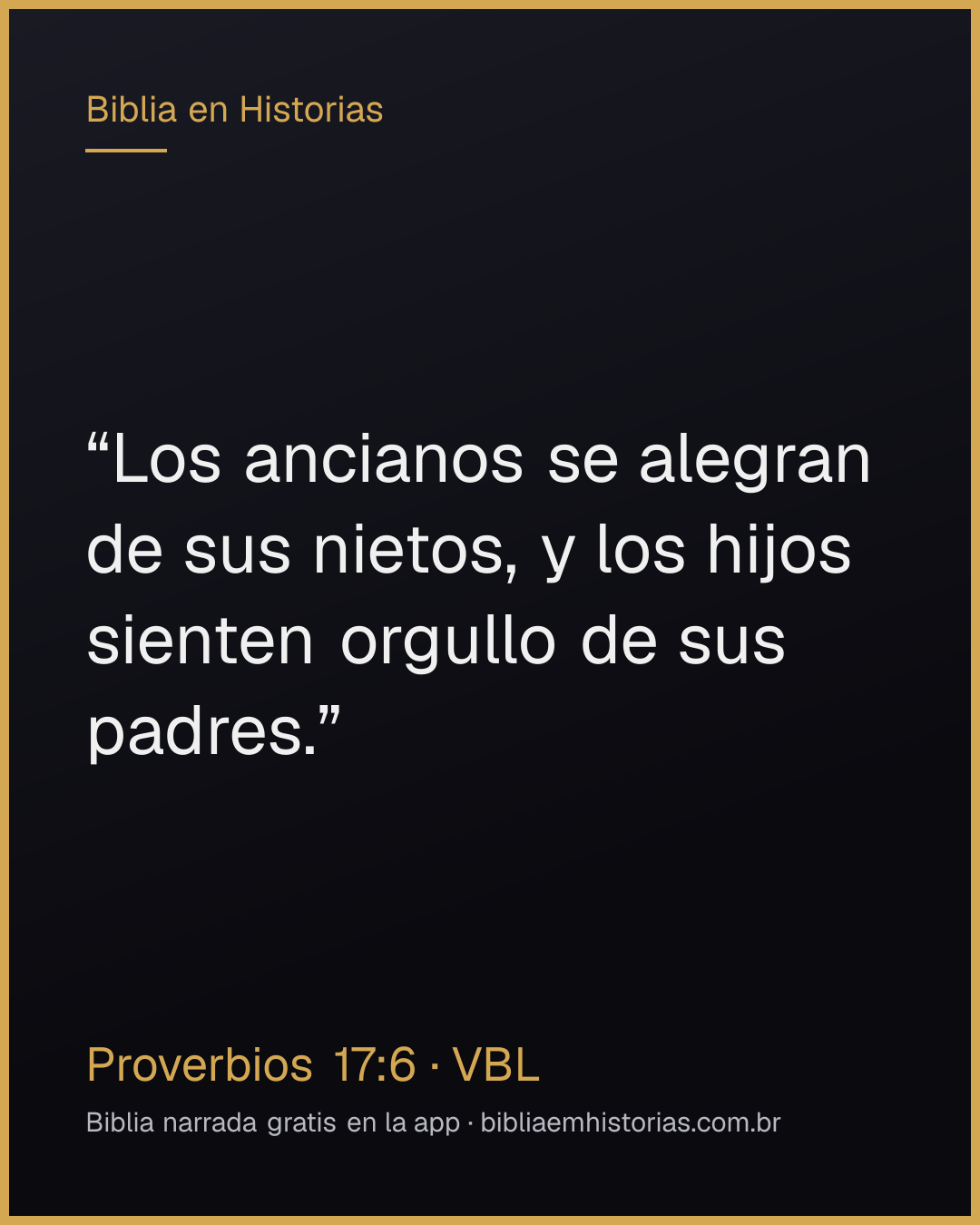 Imagen del versículo Proverbios 17:6 para compartir