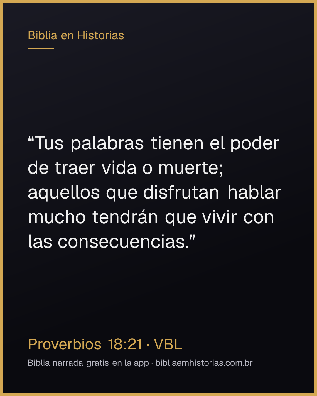 Imagen del versículo Proverbios 18:21 para compartir