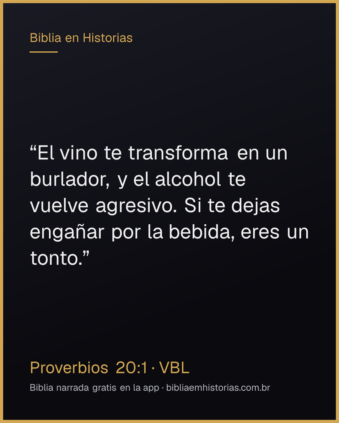 Imagen del versículo Proverbios 20:1 para compartir