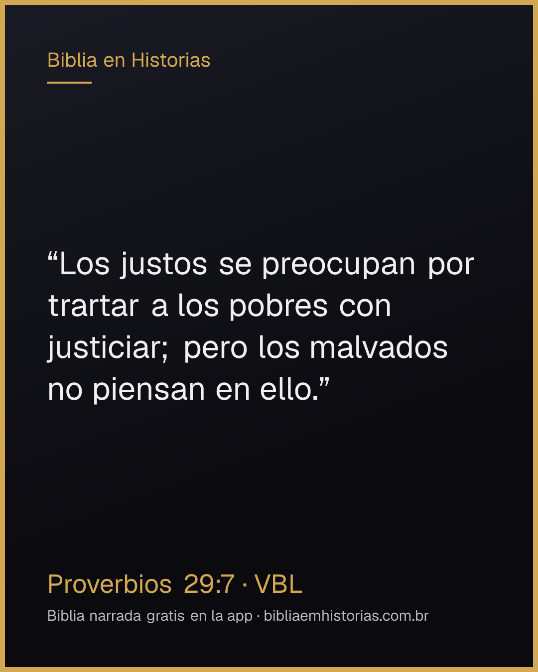 Imagen del versículo Proverbios 29:7 para compartir