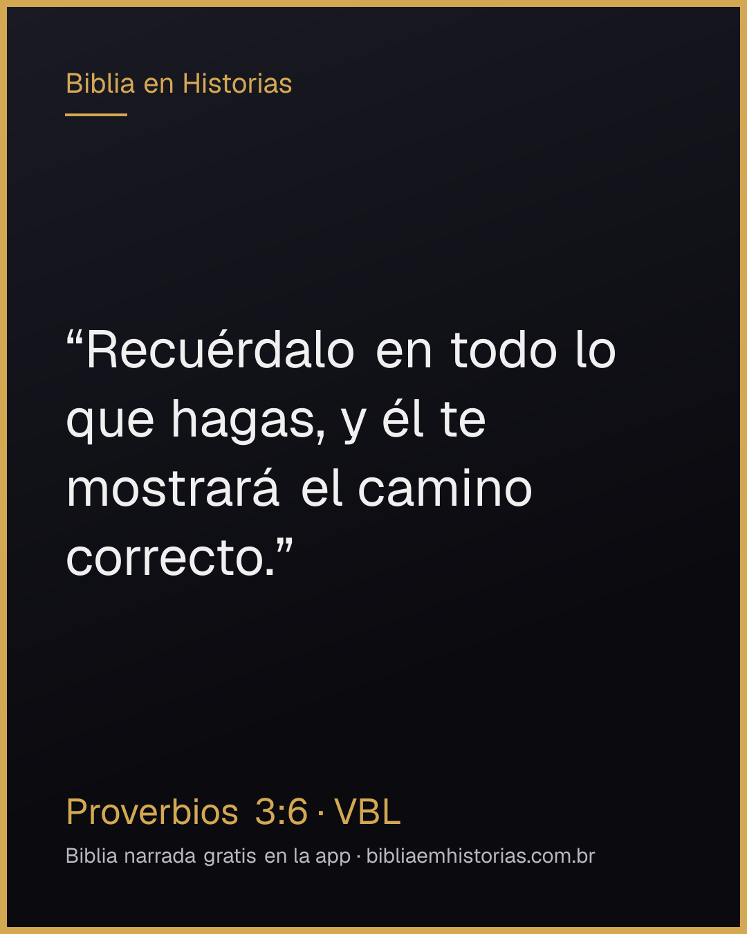 Imagen del versículo Proverbios 3:6 para compartir