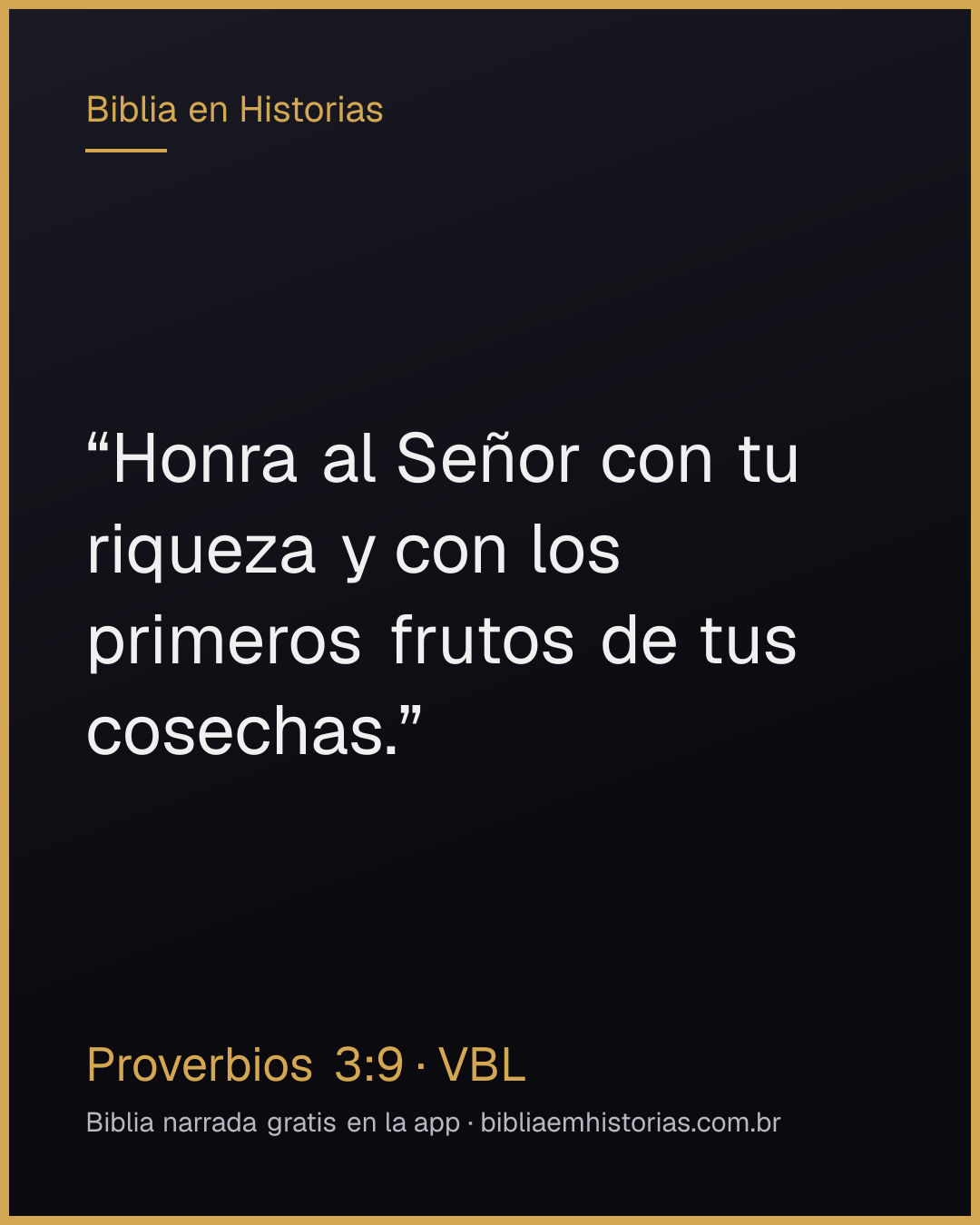 Imagen del versículo Proverbios 3:9 para compartir