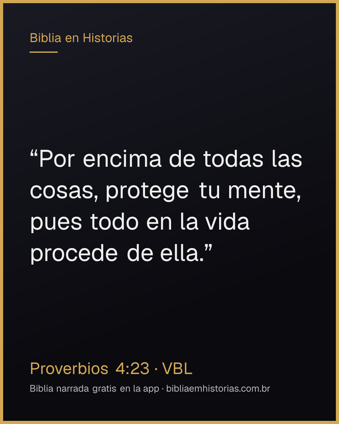 Imagen del versículo Proverbios 4:23 para compartir