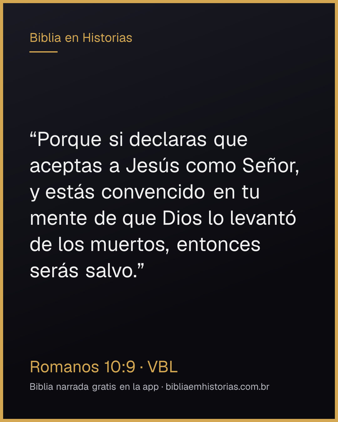Imagen del versículo Romanos 10:9 para compartir