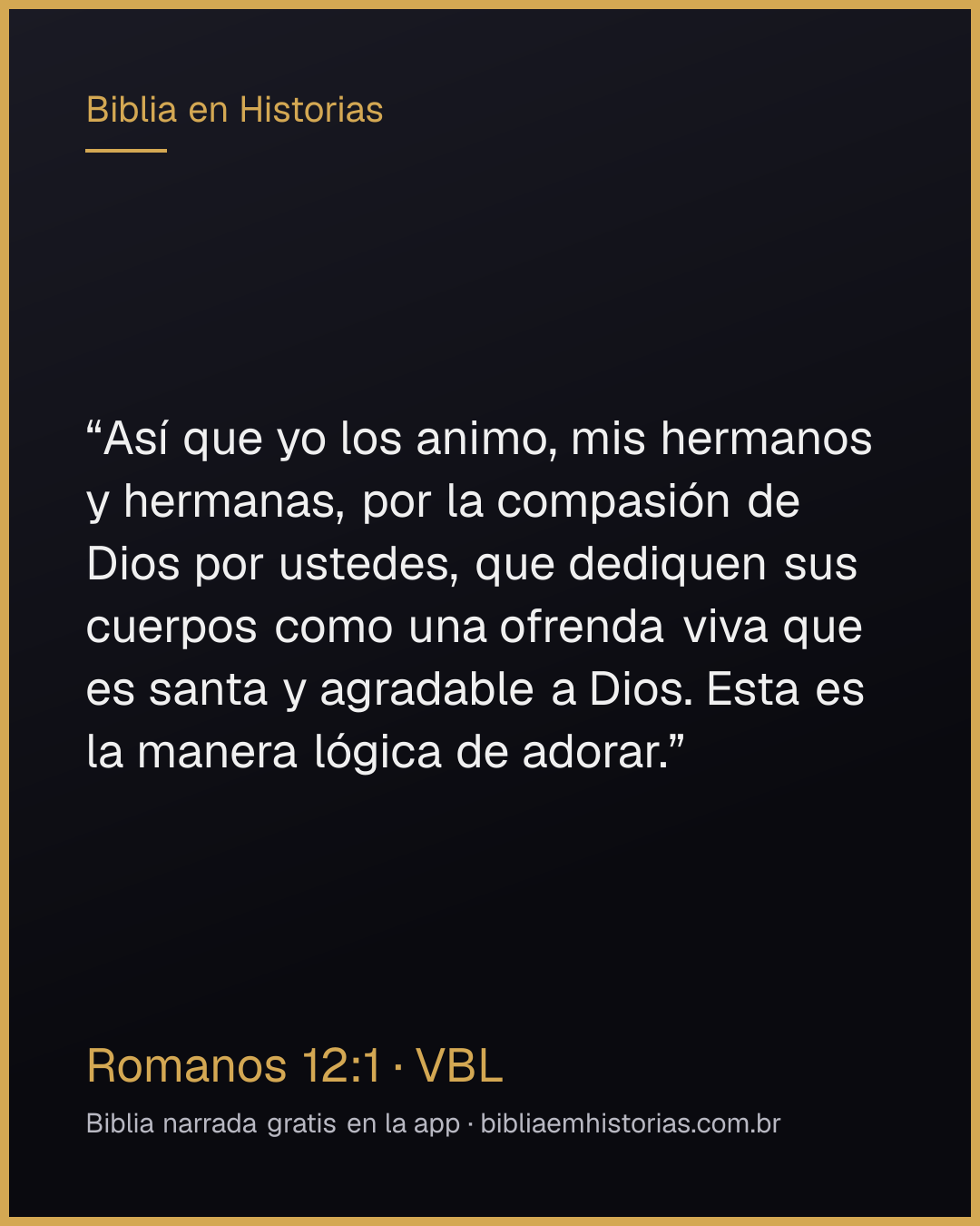 Imagen del versículo Romanos 12:1 para compartir