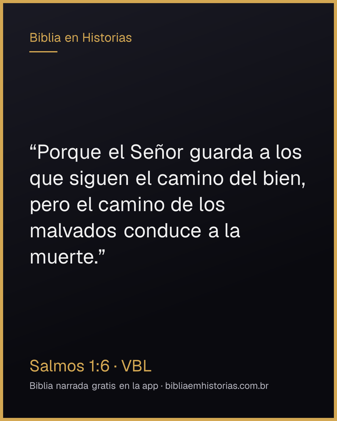 Imagen del versículo Salmos 1:6 para compartir