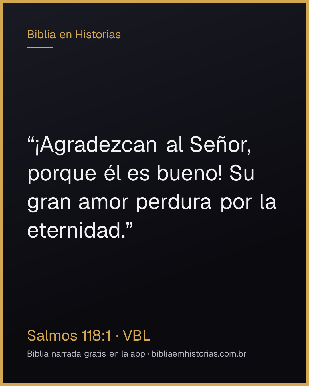 Imagen del versículo Salmos 118:1 para compartir