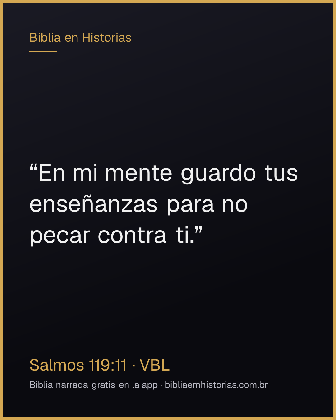 Imagen del versículo Salmos 119:11 para compartir