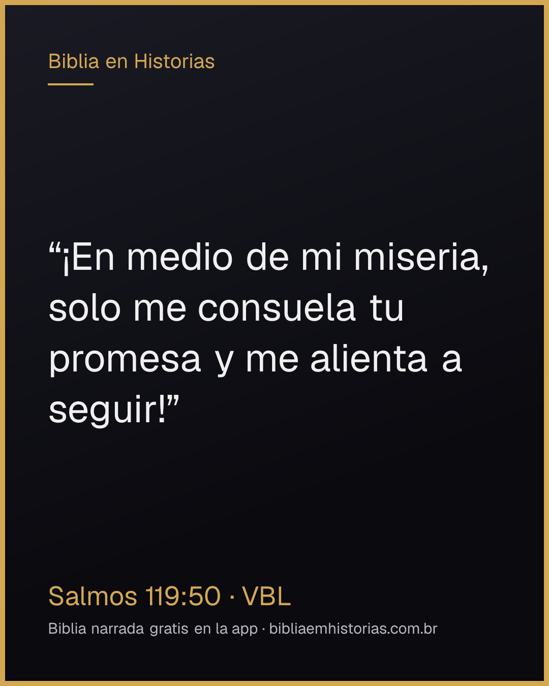 Imagen del versículo Salmos 119:50 para compartir