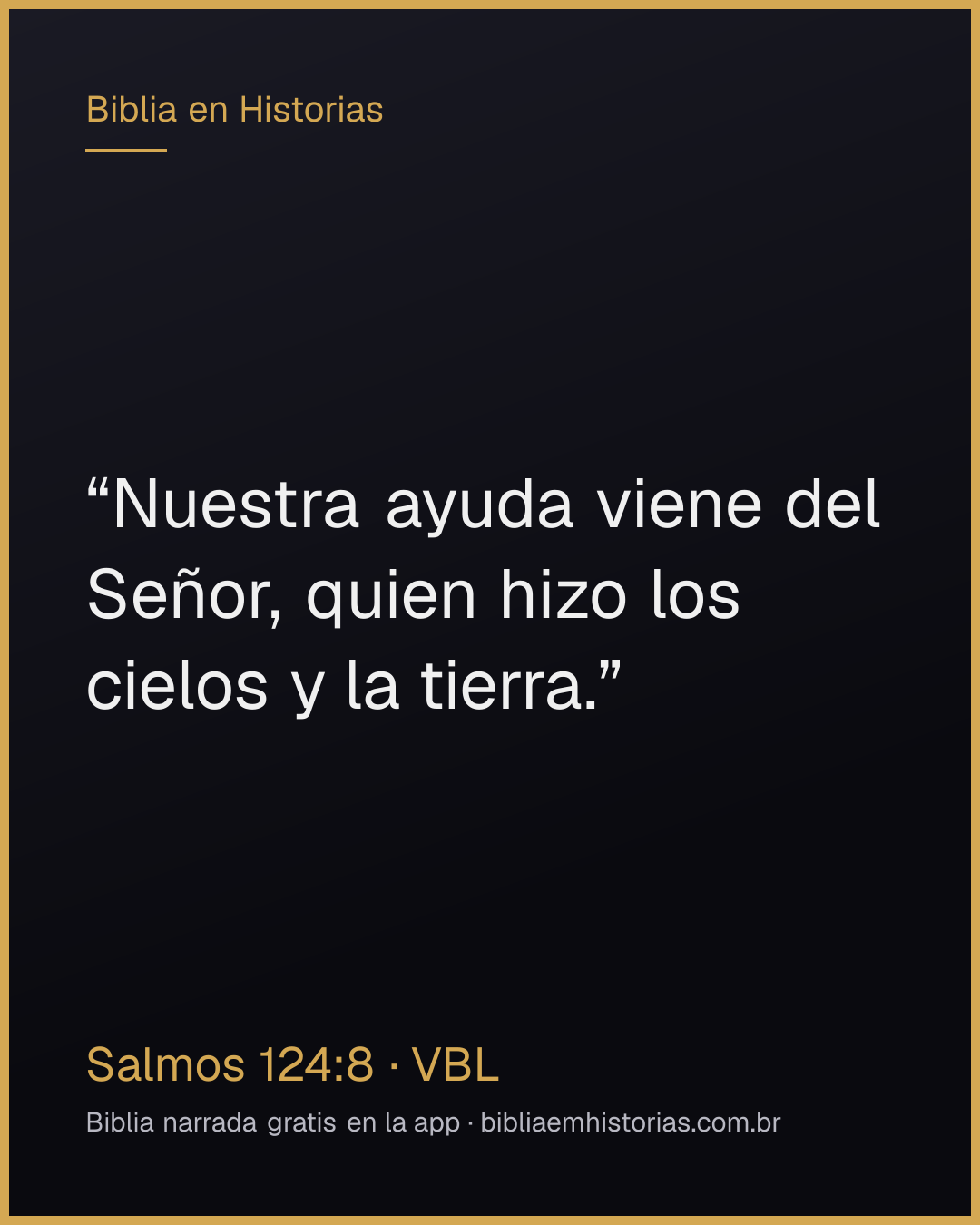 Imagen del versículo Salmos 124:8 para compartir