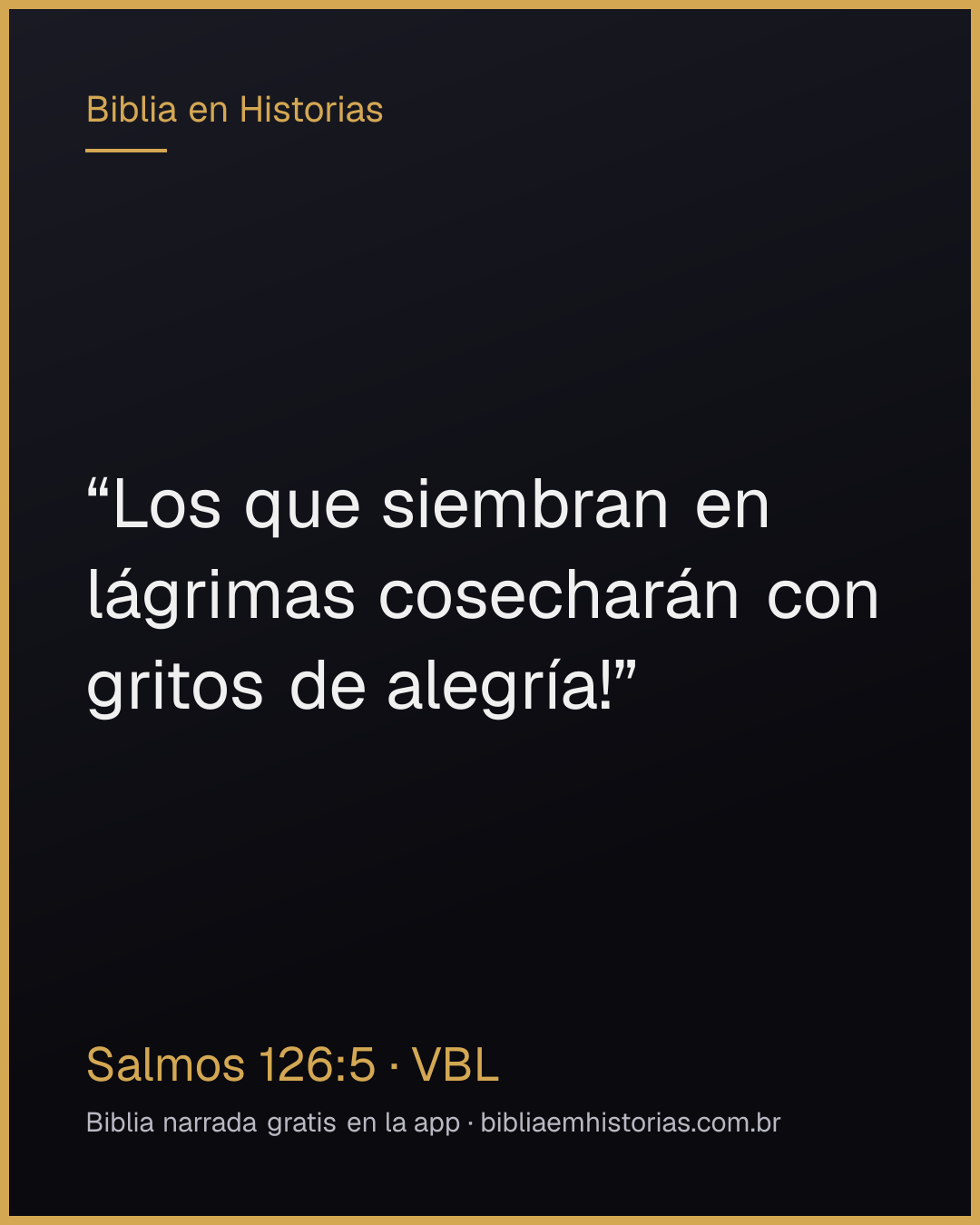 Imagen del versículo Salmos 126:5 para compartir