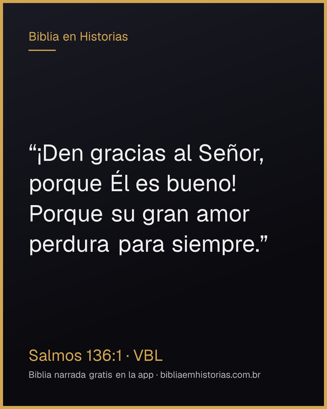 Imagen del versículo Salmos 136:1 para compartir
