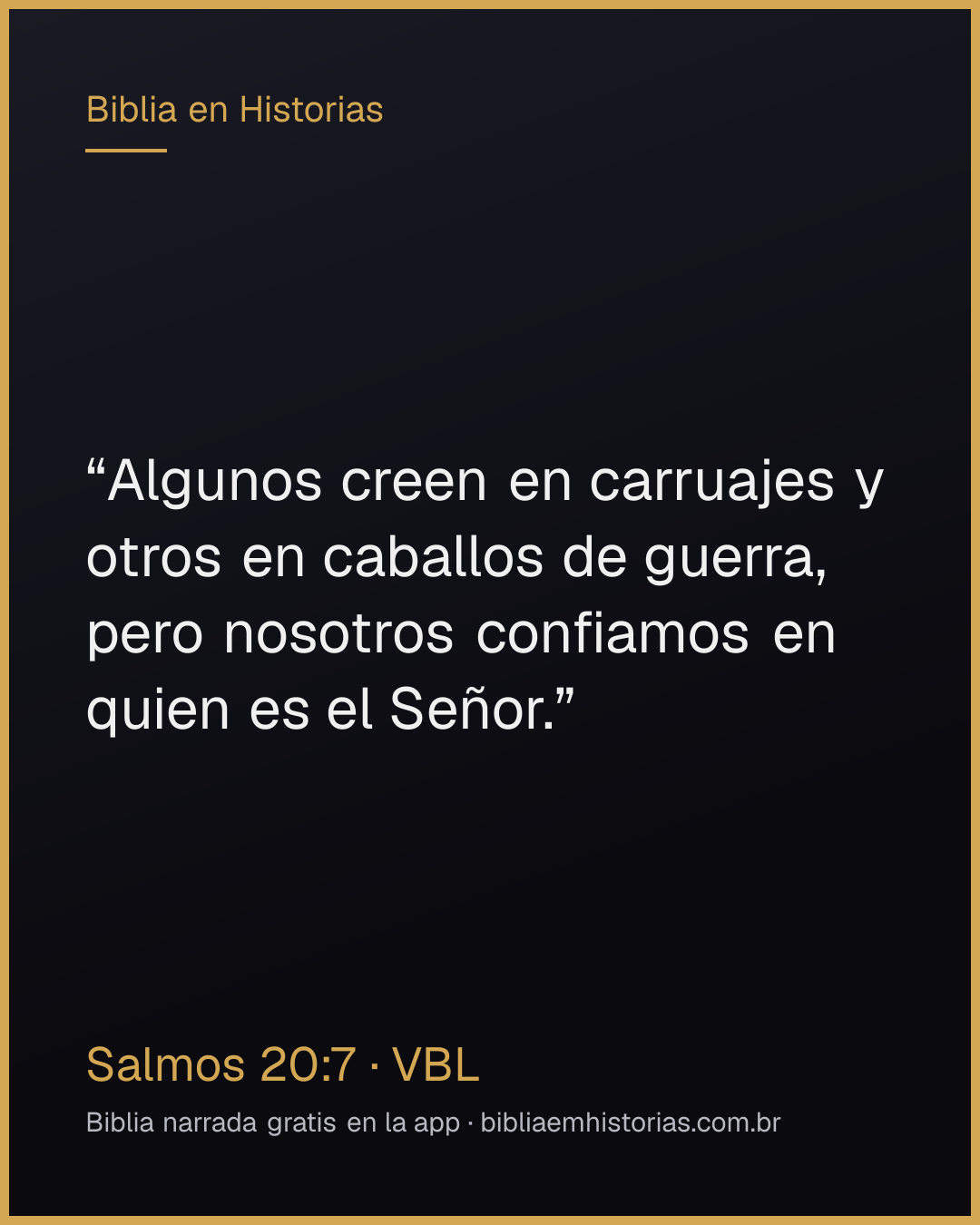 Imagen del versículo Salmos 20:7 para compartir